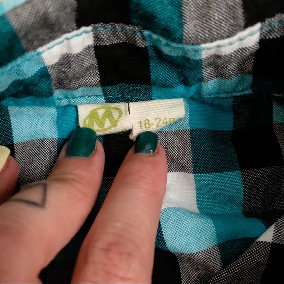 Me Too • Plaid Layered Button Down Shirt - Picture 4 of 5